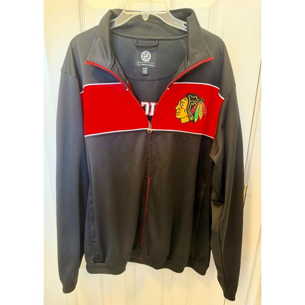 Chicago Blackhawks Jacket Full Zip by Carl Banks G-III Men's Size XL